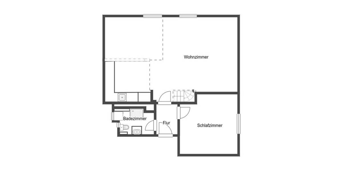 Etagenwohnung Giesen Emmerke - 2 Zimmer, 56 m&sup2;, 130.000&euro; | Angebot:26556388