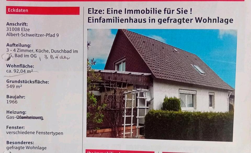 Einfamilienhaus Elze - 6 Zimmer, 92 m&sup2;, 290.000&euro; | Angebot:27121779